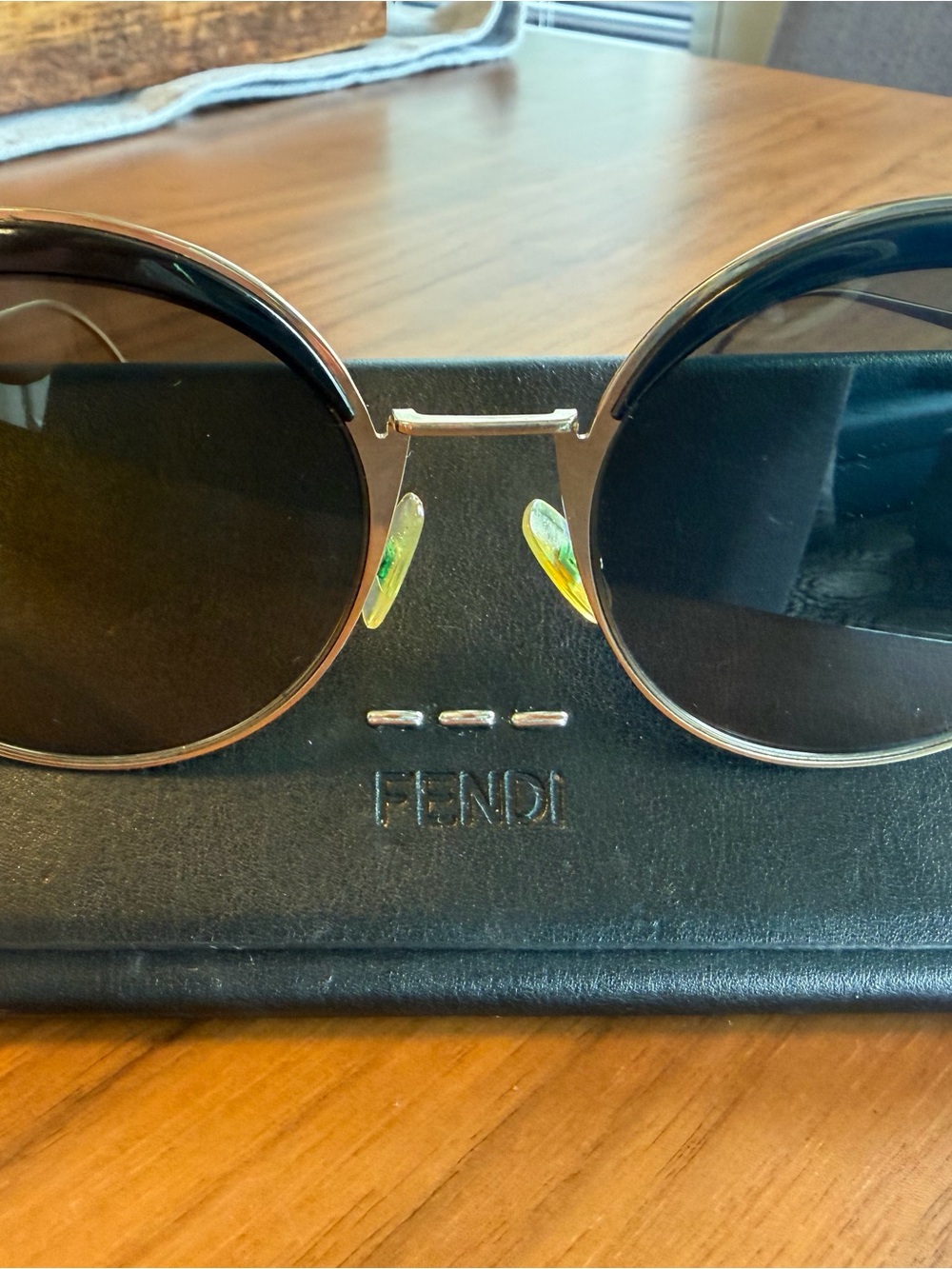 Fendi Butterfly Sunglasses with Gold Trim